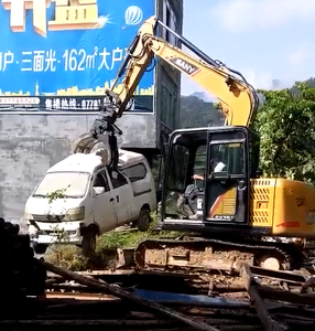 Pinza para Troncos con Diámetro de Sujeción de 90-600 mm para Excavadora de 9-12 Toneladas, Giratoria, Duradera, Eficiente, con Motor, Bomba, Engranaje y Rodamiento - Product Image 4