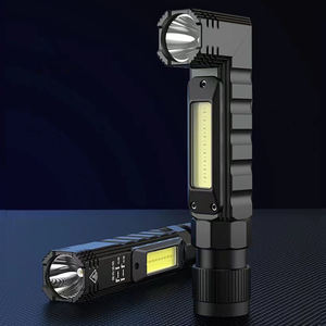 Linterna recargable USB con pivote magnético ajustable, práctica linterna de emergencia impermeable, Bombilla LED para trabajo, luz de trabajo manual - Product Image 1