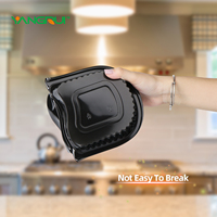 Boîte de préparation de repas en PP épais, facile à ouvrir et à couvrir, avec couvercle transparent durable, récipient alimentaire en plastique jetable