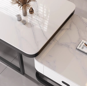 Tavolino da Caffè Bianco Contemporaneo per <span class=keywords><strong>Arredamento</strong></span> Interno Soggiorno, Vendita all'Ingrosso - Product Image 5