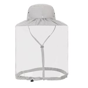 Vente en gros Chapeau <span class=keywords><strong>de</strong></span> pêche unisexe à 360 degrés avec moustiquaire à l'ombre Casquette <span class=keywords><strong>de</strong></span> trekking respirante brodée avec logo personnalisé - Product Image 3