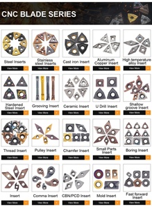 CNMG120404 CNMG120408 Carbide <strong>Turning</strong> <strong>Inserts</strong> CVD/PVD Coated APMT Shape 40HRC for Steel Stainless Steel CNC Lathe <strong>Turning</strong> Center - Product Image 6