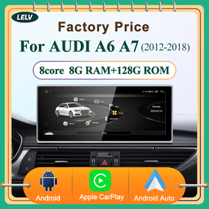 HFMidia Qualcomm8581 Multimédia pour Audi A6 C7 A7 2012-2018 CarPlay sans fil GPS Navi Lecteur radio Bluetooth Écran tactile - Product Image 2