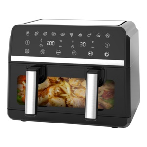 Eytronic 2024 Nouvelle <span class=keywords><strong>Friteuse</strong></span> à air à double panier de capacité XL avec <span class=keywords><strong>boulanger</strong></span> réglable en acier inoxydable 8L 10L - Product Image 3