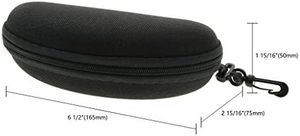 Étui à lunettes de soleil rectangulaire portable en EVA écologique avec fermeture éclair, pour activités de plein air, avec clip, fourni par l'usine - Product Image 5