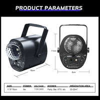 Lumière laser portable rouge, verte et rose 3 en 1, installation facile, ABS + alliage d'aluminium, 9W, 110V, 240V, KTV, fête à domicile, DJ, bar, lumière de scène