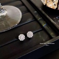 Conjunto de Joyería para Mujer con Collar, Anillo y Aretes con Brillantes, Diseño Elegante y Lujoso, Nueva Moda de Boda, Joyería de Cobre al por Mayor