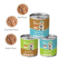 Aliments pour animaux de compagnie en gros : Viande de poulet, bœuf, thon, saumon en conserve, recette personnalisée pour chiens et chats, friandise humide pour animaux de compagnie pour la vente au détail