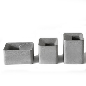 Vaso da fiori <span class=keywords><strong>in</strong></span> <span class=keywords><strong>cemento</strong></span> rettangolare moderno grigio e <span class=keywords><strong>bianco</strong></span> portapenne da tavolo organizzatore fioriera <span class=keywords><strong>in</strong></span> <span class=keywords><strong>cemento</strong></span> - Product Image 1