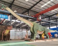 Dinosaures de grande taille pour attractions de parc, modèle de Brachiosaurus animatronique de 16 m en caoutchouc fait main, à vendre