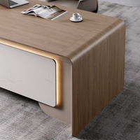 Nouveau bureau de direction moderne en bois avec ventilation, idéal pour les bureaux professionnels et les immeubles de bureaux