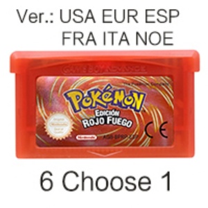 Video <b>Game</b> Hot 5 in 1 Emerald Leaf Green RireRed Ruby Sapphire <b>Game</b> Cartridge for Gba Gameboy - Product Image 3