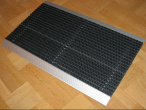 Tapete de chão antiderrapante, armadilha para chão com perfil de rampa, escova elétrica com super escovas para portas do lado de fora - Product Image 5