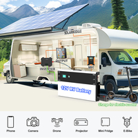 DELONGTOP OEM 6000 Siklus Baterai Lithium Slimline 12v 200ah 230Ah Unit Penyimpanan Baterai Surya untuk RV Camper Motorhome