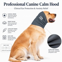 Cache-oreilles élastique doux anti-stress pour animaux de compagnie, isolation phonique, bandeau chaud pour chien pour les bruits de tonnerre et feux d'artifice, soins post-opératoires S/M/L