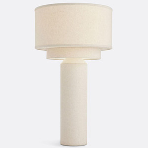 Modern Floor <b>Lamp</b> Beige Linen Fabric LED Light Source <b>Study</b> Room Use - Product Image 5