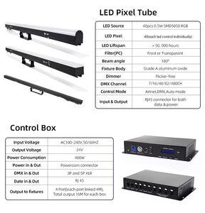Barra de Luz LED RGB 3 en 1 DMX Artnet Programable y Personalizable al por Mayor, Tira de Luz LED de Aluminio Colorida para DJ, Discoteca y Escenario - Product Image 3