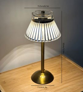 Moderne minimalist ische wiederauf ladbare USB-Lade-LED-Metall tisch lampe Nachttisch-und Schreibtisch leuchten mit Batteries trom versorgung - Product Image 6