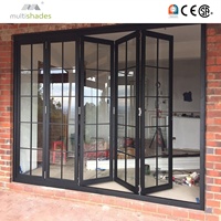 Fenêtre pliante en aluminium sur mesure multicolores avec revêtement en poudre blanche pour des designs contemporains
