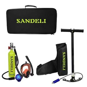 Bombola di Ossigeno in Alluminio ad Alta Pressione per Immersioni Subacquee 1L Portatile Sidemount con Maschera da Nuoto - Product Image 3
