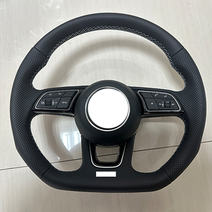 Para Audi <span class=keywords><strong>S4</strong></span> A5 A4 S3 S5 S6 S7 RS3 RS4 Rs5 Rs6 Rs7 Q3 Q5 Q7 Q8 A3 A6 A7 A8 B9 B8.5 R8 TT C8 volante de fibra de carbono Led - Product Image 1