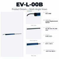Capteur de déplacement linéaire EV-L-00B 10-100 mm 0,1-0,5 % pour Novotechnik TLH/TL Gefran LT Sakae LP Variohm ELPM Penny+Giles SLS