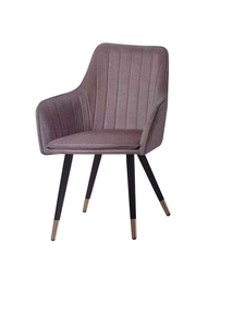 <span class=keywords><strong>Chaise</strong></span> de salle à manger ergonomique en <span class=keywords><strong>velours</strong></span> <span class=keywords><strong>rose</strong></span> moderne, hauteur réglable, accoudoirs confortables, pieds en métal, panneau MDF pour meubles de maison, hôtel - Product Image 2