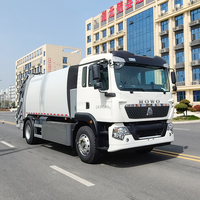 Camion compacteur de déchets électrique Howo 12 m³ avec batterie LFP 247 kWh, autonomie 300 km, pour la collecte des déchets urbains et l'assainissement municipal, à vendre