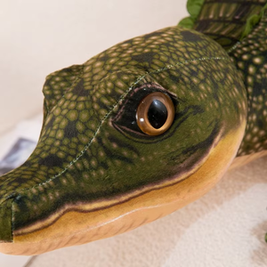 Dessin animé artificiel Crocodile peluche Super doux en peluche PP coton rempli Zoo Souvenir oreiller coussin ornement cadeau en gros - Product Image 3