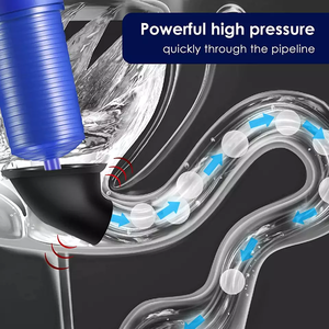 Pompa per wc a pressione d'aria per tubo del lavandino per wc Mini pompa per wc non intasata - Product Image 4