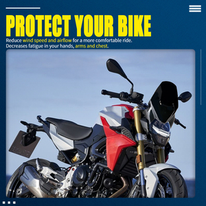 Parabrisas para motocicleta XXUN, deflectores de viento de flujo de aire, visera con soporte para <span class=keywords><strong>BMW</strong></span> <span class=keywords><strong>F900R</strong></span> 2020 2021 2022 <span class=keywords><strong>2023</strong></span> 2024 - Product Image 3