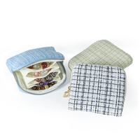 Romi gros voyage bijoux organisateur avec boîte de papier extérieur emballé Bracelet Bracelet emballage pochette sac