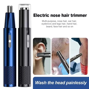 Rechargeable Lavable Rasage 2 en 1 Indolore Visage Nez Oreille Électrique Nez Cheveux Tondeuse Rasoir Épilateur - Product Image 2