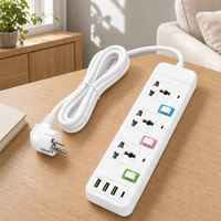 Prise de courant pour téléphone portable, Type-C, charge rapide, interface USB universelle, multiprise en cuivre, adaptateur d'extension pour usage domestique