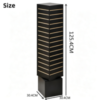 Présentoir Rotatif Moderne Personnalisé en Métal et Bois pour Magasin de Détail, Idéal pour Porte-clés, Accessoires Téléphoniques, Autocollants, Cartes et Snacks
