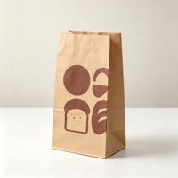 Sacs en papier kraft brun de qualité alimentaire, résistants à la graisse, impression flexo, pour boulangerie, pizza, chips, emballage d'aliments pour animaux – Offre Spéciale Noël