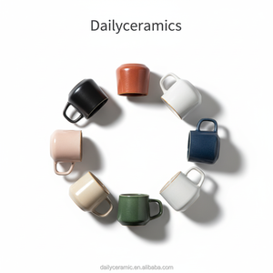 ชุดแก้วกาแฟเซรามิกเคลือบรีแอกทีฟ Lilin Daily พร้อมโลโก้สั่งทำ สำหรับใช้ในสำนักงานและที่บ้าน - Product Image 2