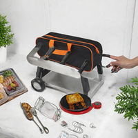 Ensemble d'outils de barbecue en acier inoxydable 35 pièces, pelle de cuisson pour barbecue en plein air, ustensiles de rôtissage et assiettes à viande