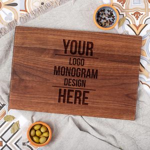 Gỗ khắc thớt bảng biểu tượng cá nhân cắt Bảng gỗ tùy chỉnh vui cắt bảng với logo khắc laser - Product Image 4