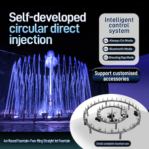 Fuente Musical Pequeña Fácil de Instalar para Exteriores, Fuente Redonda de Jardín de 3 m con Tres Modos, para Uso en Jardín o Patio - Product Image 1