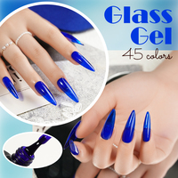 ICE NOVA Vernis Gel Transparent Super Brillant Sans Résidu Sans HEMA/TPO/HPMA Texture Gelée Soak Off Nail Art