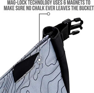 Sac à craie personnalisé de grande taille pour l'escalade, l'haltérophilie et le bloc, durable, léger, avec fermeture magnétique pour le camping et la randonnée - Product Image 2