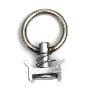 Stahl-O-Ring mit Einzelbolzen-Airline-Schienen anschluss für Aluminiums chiene O-Typ verzinkt