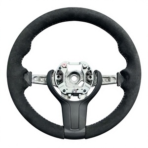 Volant de direction de style M Sport en fibre de carbone véritable, cuir Nappa perforé pour BM/W Série 3, Série 5, M2, M3, M4, remplacement direct - Product Image 4