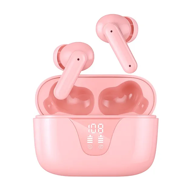 New ANC Wireless Earbuds High Quality Noise Cancelling In-Ear Waterproof Digital Display Touch Control for 5.3 Gaming