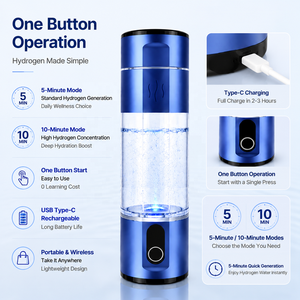 Bottiglia Generatrice di Acqua Idrogenata Intelligente a Terahertz 5001-10000 <span class=keywords><strong>PPB</strong></span> con Base di Ricarica Wireless per Uso Domestico ed Esterno Alimentata a Batteria - Product Image 4