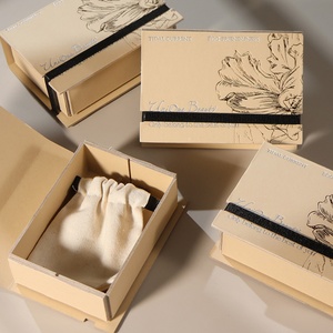 Fournisseur de boîtes cadeaux en carton 2 pièces avec lien en ficelle, boîte de rangement en forme de livre, boîte cadeau pliable de taille moyenne avec pochette - Product Image 5