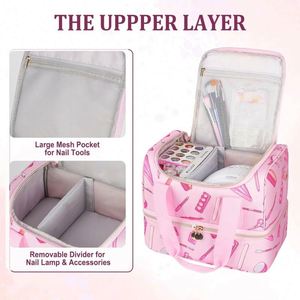 Miễn Phí Mẫu Relavel Thêm Lớn Caboodle Trang Điểm Tổ chức Train Trường Hợp Make Up Bàn Chải Chủ Rõ Ràng Mỹ Phẩm Trường Hợp - Product Image 2