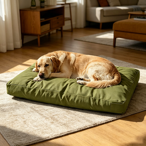 Canvas Dog Bed Extra <b>Large</b> Heavy Duty Waterproof Washable Removable Cover Flat Pet <b>Mat</b> for <b>Large</b> Breeds Indoor Outdoor Porch - Product Image 1