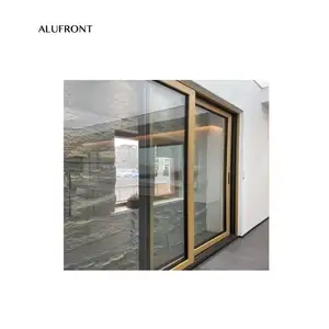 알루미늄 창 및 문 프랑스 여닫이 자동 열기 창 허리케인 충격 방지 창